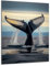 DARO Design - Wand-Bild 6mm HDF 70x50 cm Unterwasser Wal-Flosse Orca Hochformat - Wand-Deko Bilder Wohnzimmer