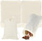 40 Pieces Muslin Bags, 15x10cm Cotton Muslin Bags for Cooking, Cotton Drawstring Bag, Reusable Tea Bags Empty Mesh Bags Spices Bags for Jam Making, Loose Tea, Coffee, Filters, Spices