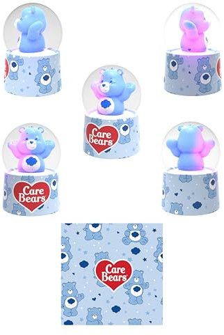 Care Bears Grumpy Bear Mini Light-Up Snow Globe | 3 Inches Tall