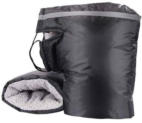 WEGREAT Rollator Handschuhe Motorrad Lenker Handschuhe, Warm Lenkerstulpen Universal, Wasserdicht Schutz Wasserdicht Handwärmer, Lenkermuffen Thermo, Handschutz Lenker Winterandschuhe Schwarz