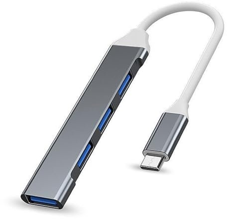 Hub USB C 4 Ports, Hub USB C vers USB, Répartiteur USB C, Répartiteur USB C vers Hub USB 3.0, Compatible avec Mac Pro, iPad Pro, Chromebook, Pixelbook, Surface Pro, Samsung, Dell XPS, iMac