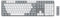 Satechi SM3 Mechanical Keyboard, 108 Keys Full Size with White LED Backlit, Wired and Bluetooth Keyboard for Mac and Windows - Light Grey/White (US-QWERTY LAYOUT)