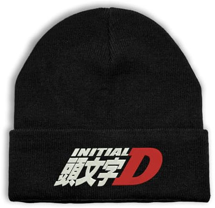 Lauthings Initial Drifting ae86, Beanie Gestickt, Winter Mütze, Beanie, Hut