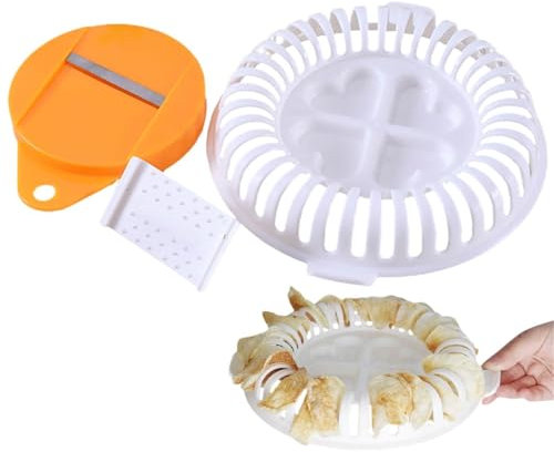 1 Set Mikrowellen-Kartoffelchip-Maker, Chips-Tablett-Kocher, Chip-Maker Und -Schneider-Set, Kartoffelchips-Backblech, Kartoffel-Chips-Maker, Ölfreier Manueller Chip-Maker Für Kart, Backwerkzeug
