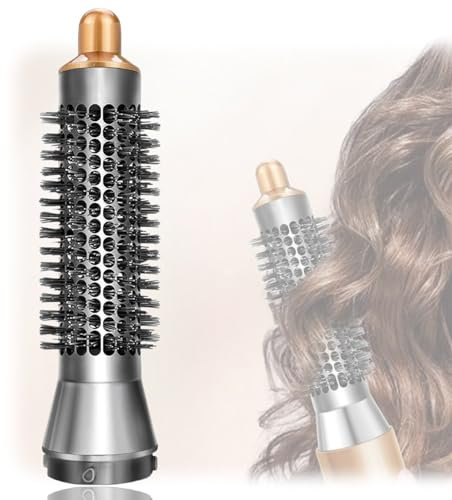 Weploda Runde Volumenbürste Dysen, Dysen Föhn Runde Volumenbürste, Runde Volumenbürste Airwrap, 20mm, Dysen Aufsatz Airwrap, Flauschiges Haar, Für Alle Haartypen Geeignet(Goldene Bronzefarbe)