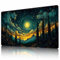 MTG Playmat 24 x 14 Stitched Edges and Smooth Rubber Surface Battle Board Game Mat with Free Storage Bag - Compatible with Magic the Gathering Playmat - Play MTG, YuGiOh, TCG