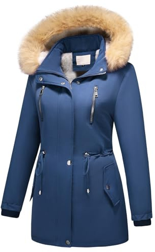 MODFUL Parka en polaire pour femme avec capuche amovible - Manteau d'hiver chaud Sherpa