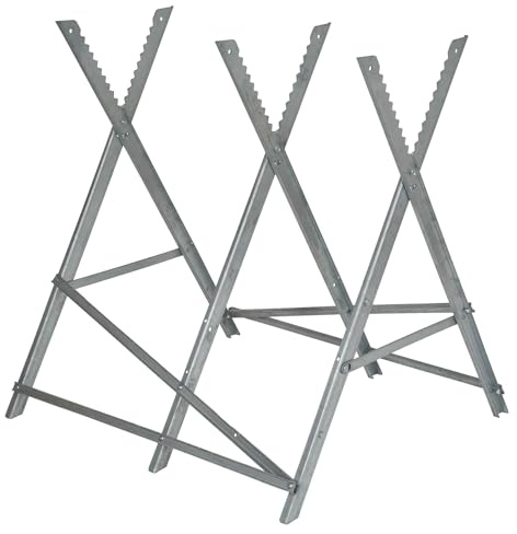 Einhell Original Klappbarer Sägebock | Zubehör für die Arbeit mit Kettensägen | aus Metall | max. 200 kg Tragkraft | Baumstämme bis Ø 300 mm