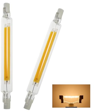 Aseoacc R7S LED 118mm Dimmbar 20W COB Lampen Neutralweiß 4500K 2000LM, Ersatz für 200W J118mm Halogenstab, 220-240V,360°Abstrahlwinkel, Beleuchtung für Zuhause/Außenbeleuchtung, 2 Stück