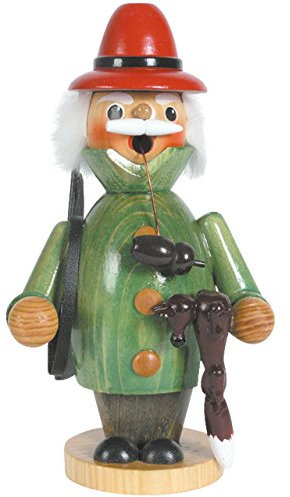 Räuchermännchen Jäger, H: 25 cm, handbemalt im Kunsthandwerks-Stil