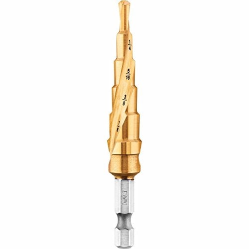 DEWALT Broca escalonada, lista para impacto, 3/16 pulgadas, 1/2 pulgadas (DWA1784IR)