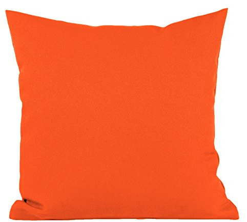 Hans-Textil-Shop Kissenbezug Polyester - Kissen, Kissenhülle, Kopfkissen, Dekokissen, Sofakissen, Couchkissen, Pflegeleicht, Bügelfrei (40x40 cm, Orange)