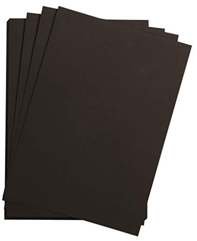 Clairefontaine - Ref 975329C - Etival Cold Pressed Black Watercolour Painting & Drawing Sheets (5 Sheets of Paper) - 56 x 76cm - 300gsm Cellulose Art Paper
