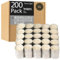 HomeLights Lot de 200 bougies chauffe-plat – 8 heures de combustion – Lot de 100, 200, 300 bougies chauffe-plat européennes sans fumée non parfumées pour Shabbat, mariages, Noël, décoration