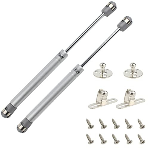 QOPAHI 120N/26.4lbs Gas Struts for Heavy Lid, Safety Lift Support Gas Spring Soft Open Lid Stay Safety Hinges for Toy Box Cabinet Cupboards, Pack of 2