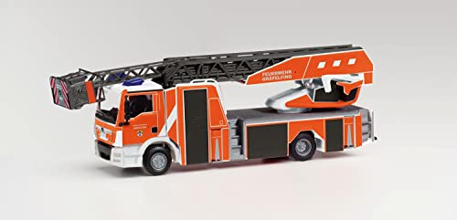 Herpa - 96867 Man TGM Rosenbauer Firefighters Graefelfing, Orange