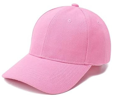 Boolavard Kids Boy Girl Berretto da Baseball Cappello in Morbido Cotone Leggero Misura Regolabile per 2-9 Anni (Rosa)