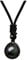 JSDDE Black Obsidian Crystal Round Stone Pendant Necklace Healing Crystals Gemstone Bead Necklace for Men Women