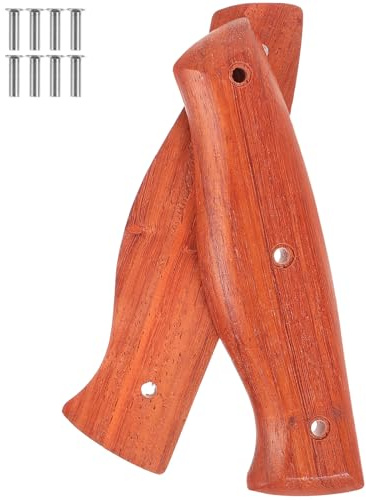Hemobllo Messergriff - 2 Stück Messergriff Ersatz Messergriffe Reparieren Messergriff Ersatz Küchenmesser Zubehör Griff für Küchenmesser Ersatzgriffe für Küchenmesser Handhaben Holzgriff