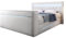 Luxusbetten24 Boxspringbett Neptun mit TV Lift und RGB 200x200 Weiß H2 (bis 70kg)