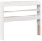 vidaXL Tête de lit avec étagères Blanc 90 cm Bois Massif de pin, tête de lit en Bois, tête de lit avec Rangement, tête de lit sur Pied