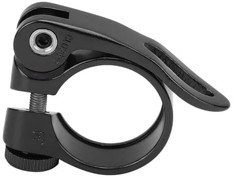 Bike Seat Post Clamp, 27.2mm/ 28.6mm/31.8mm Aluminum Alloy Quick Release Seat Clamp for Road and Mountain Bicycle