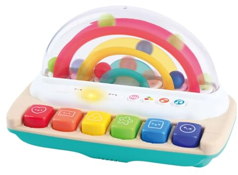 Playgo erstes Keybaord fröhliches Regenbogen Piano mit Kugelbahn