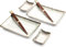 JAPAN ORIENTAL SUHI PLATLER SET | Sushi Vajilla | Juego de 6 piezas de sushi para 2 personas | Platos de sushi, cuencos y palillos en diferentes diseños asiáticos – Fabricado en Japón (White Lines)