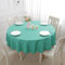 Romanstile runde Tischdecke Outdoor 140 cm Türkis Blau abwaschbar wasserabweisend Tischtuch Table Cloth Tischwäsche Deko für Geburtstag,Party,Garten,Frühling,Sommer,Terrasse,Balkon,Hochzeit,Ostern