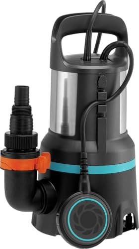 Gardena Schmutzwasserpumpe 16000 inkl. Anschlussschellensatz Wasserpumpe Pumpe