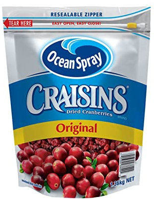 Ocean Spray Original Craisins Dried Cranberries, 1.36kg