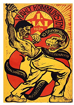 The Art Stop VOTE COMMUNIST CAPITALISM COMMUNISM SNAKE GERMANY FRAMED PRINT PICTURE F12X974