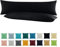 SHC by BaSaTex 2er Pack Jersey Kissenbezüge Kissenhüllen | Kopfkissenbezug aus 100% Baumwolle | 40x145 cm Seitenschläfer Kissenbezug | Farbe Schwarz