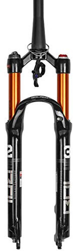 HIOD Bicycle Front Fork Rigid Shock Suspension Cone Tube Bike Fork Shoulder Control Shock Absorption Lock,B,26-inch
