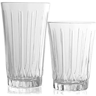 PASABAHCE Nessie Servizio 12 Bicchieri (6 Bicchieri Acqua 34cl e 6 Bicchieri Vino 24cl)