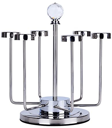 QINGGANGLING999 Mug Holders Stainless Steel Glass Rack Drain Upside Down Rack Living Room Fashion Drying Tea Cup Beer Glass Rack Coffee Cup Dryer