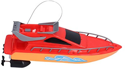 CHICIRIS Remote Control Boat, Wireless Remote Control Boat 2.4Ghz Radio Controlled Boat High Speed Race Boat Toys Red