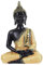 YdseozOA Thailändischer Buddha aus Kunstharz, meditierend, Frieden, Harmonie, Statue, Heimbüro, Schreibtisch, Dekoration, Indien, religiöser Buddhismus, Skulptur, Kunsthandwerk, Ornament (Gold)
