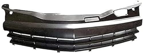 Auto Kühlergrill für Opel Astra H GTC 3 Türen 2005-2009, Grill Schwarz Glänzend Doppel-Lamellen Grill Front Doppel Rippen Grill Kühlergrill Links Rech