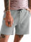 Dokotoo Men Herren Sweatshorts Casual Waffel Elastische Taille Sommer Strand Shorts mit Taschen, Hellgrau, 50