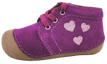 Richter Kinderschuhe Mädchen Halbschuhe Schnürer Lauflernschuh Rosa Freizeit, Schuhgröße:21 EU
