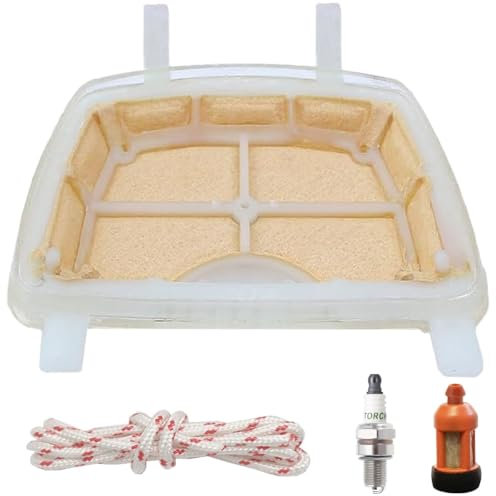 ZAMDOE Air Filter Service Kit Spark Plug Fuel Filter Start Pull Rope Accessories Compatible with Stihl MS171 MS181 MS211 Chainsaw Parts Replaces 1139 120 1602