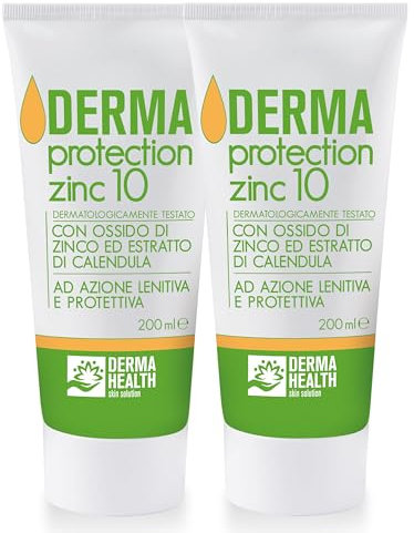 Derma Health Pasta Barriera con Ossido di Zinco 10% - Crema Protettiva Lenitiva 200 ml per Cambio Pannolino, Arrossamenti e Piaghe - Per Neonati, Anziani, Disabili e Allettati (2)