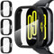 Diruite 3-Packs Screen Protector for Xiaomi Redmi Watch 5 Active Tempered Glass Case,All Around Hard PC Protective for Xiaomi Redmi Watch 5 Active Cover