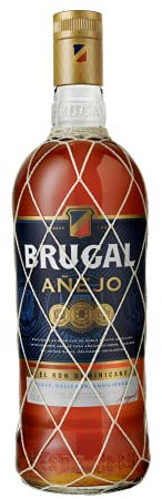 Brugal Añejo Ron Dominicano, 1000ml (Paquete de 6)