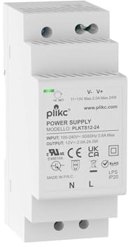 Plikc - Alimentatore switching modulare tensione regolabile (12Vdc - 2A - 24W)