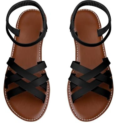 Pantolette da donna con tacco, sandali con plateau in pelle PU, con tacco alto, zeppa, scarpe estive da donna, sandali estivi estivi, ciabatte da giardino, Nero , 40 EU