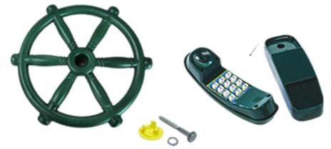 TTETTZ Volante da Esterno per Casa Sull'albero E Altalena, Accessorio per Il Gioco di Ruolo E Regalo Educativo, Nessuna Maniglia