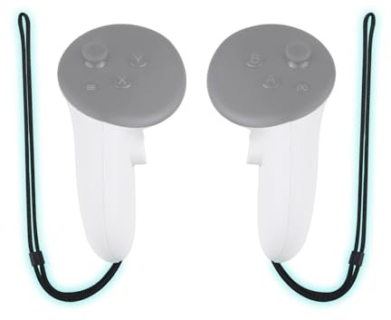 SOULWIT Controller-Schlaufen für Meta Quest 3/3S VR-Controller – Schwarz | 1 Paar Handgelenkriemen, Besonders Strapazierfähig und Sicher, Einfache Selbstmontage