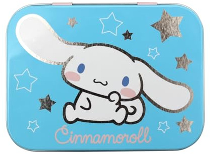 Home-Flair Kinder Pflaster-Box mit 24 bunten Motiv-Pflastern in Metalldose – Hautfreundlich & Wasserabweisend – Motive: Paw Patrol, Hello Kitty oder Glücksbärchis (Cinnamoroll Glitzer, 2 Boxen)